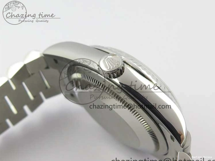 0521 Day-Date 36 SS 128239 Bp Maker Best Edition White MOP Dial Crystral Markers on President Bracelet FlexibleFit 3153
